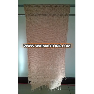 Beige Scarf and Shawl Genuine Naturally Dyed Colour Handmade Handcraft Weaving Scarfs & Shawls from Thailand