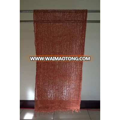 Dark Red Scarf and Shawl Genuine Naturally Dyed Colour Handmade Handcraft Weaving Scarfs & Shawls from Thailand